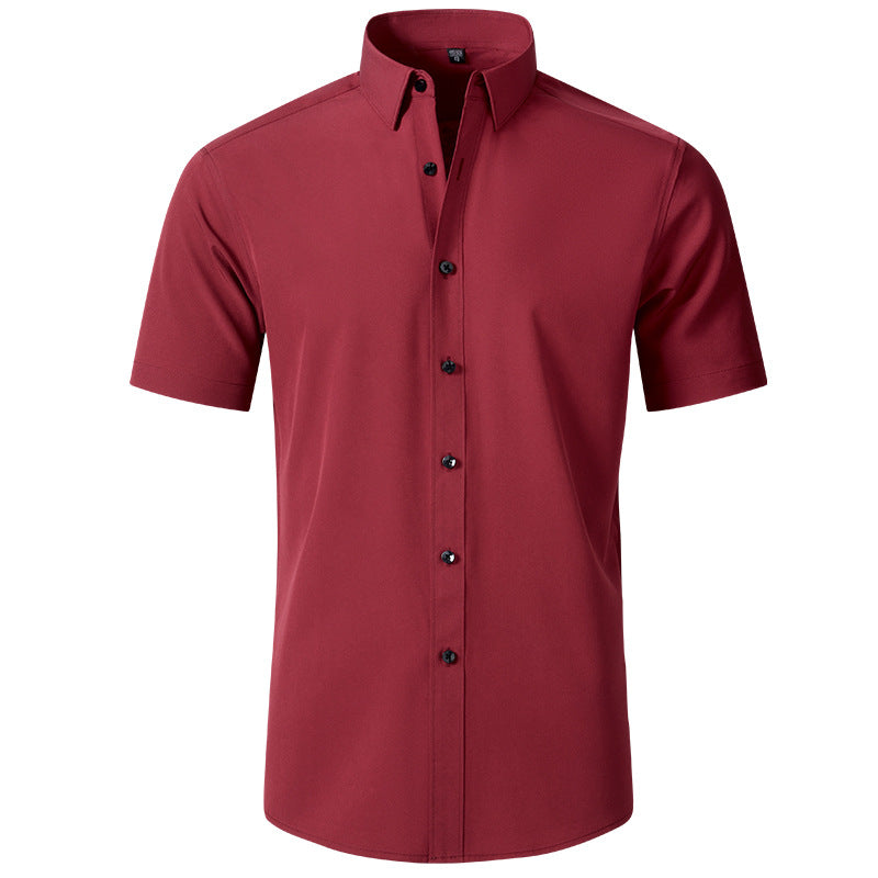 Camisa elástica en cuatro direcciones y que no necesita planchado