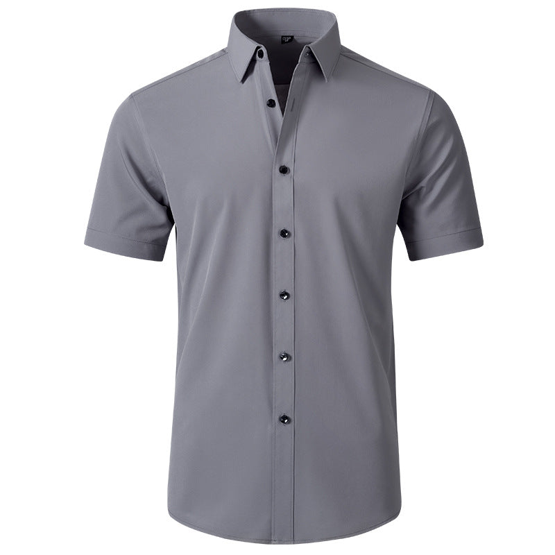 Camisa elástica en cuatro direcciones y que no necesita planchado