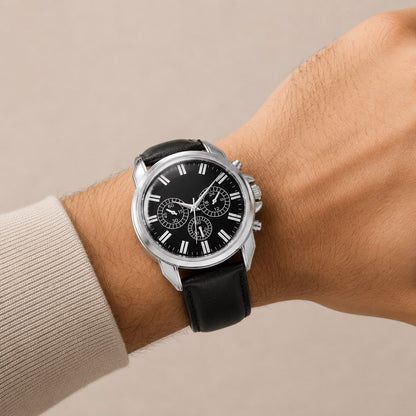Reloj Premium + Cartera + Cinturón de Cuero - Todo en uno solo Kit