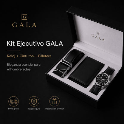 Reloj Premium + Cartera + Cinturón de Cuero - Todo en uno solo Kit