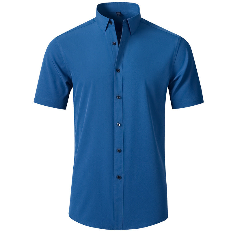 Camisa elástica en cuatro direcciones y que no necesita planchado