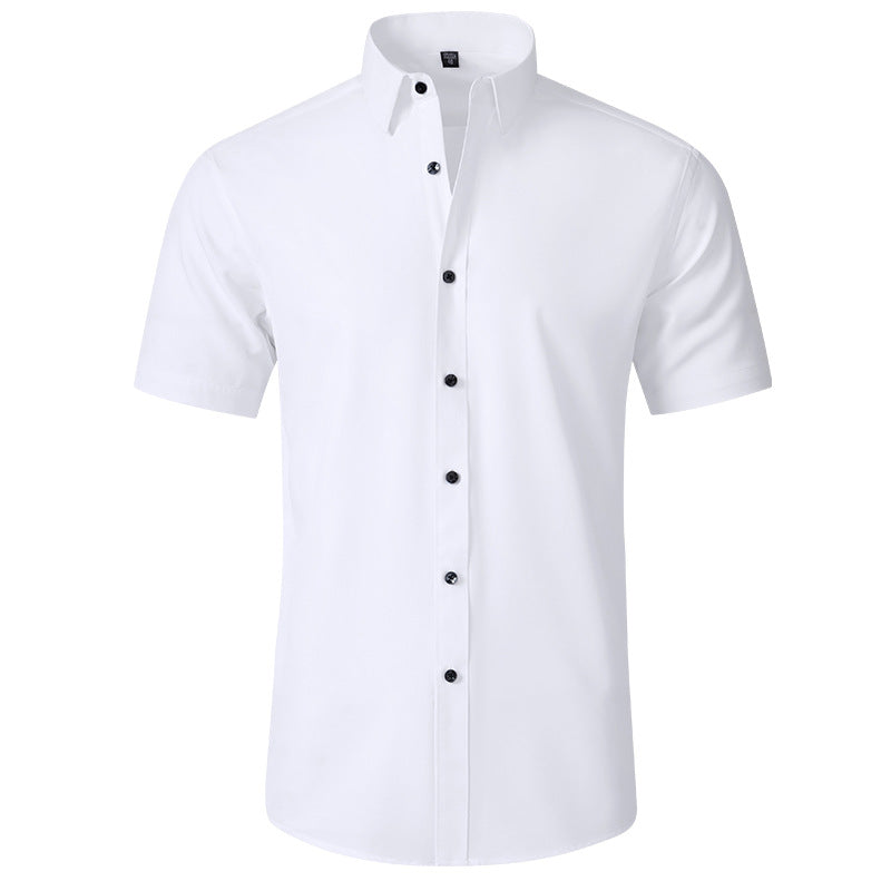 Camisa elástica en cuatro direcciones y que no necesita planchado