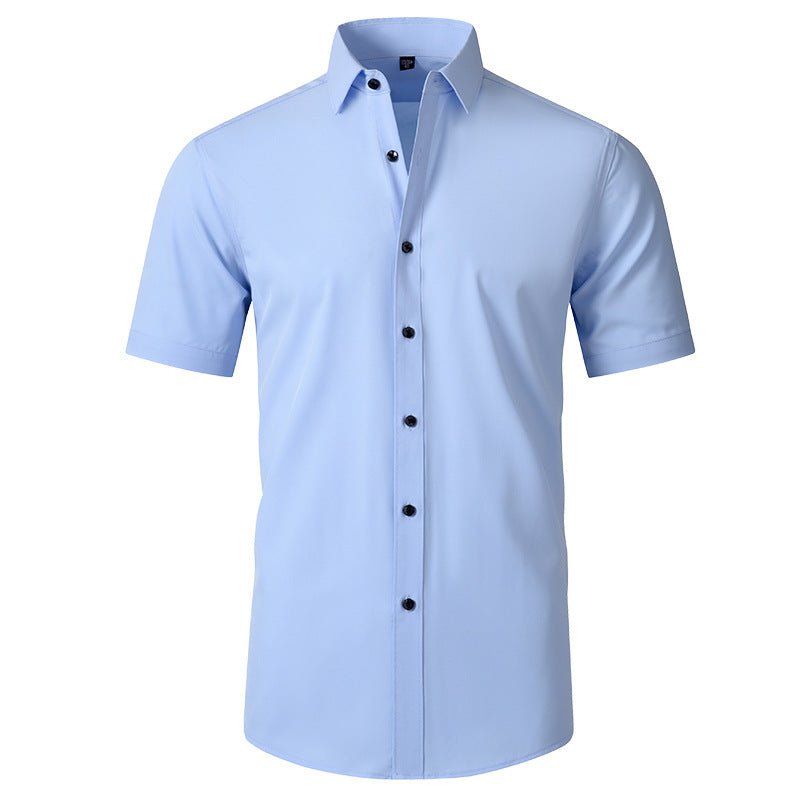 Camisa elástica en cuatro direcciones y que no necesita planchado