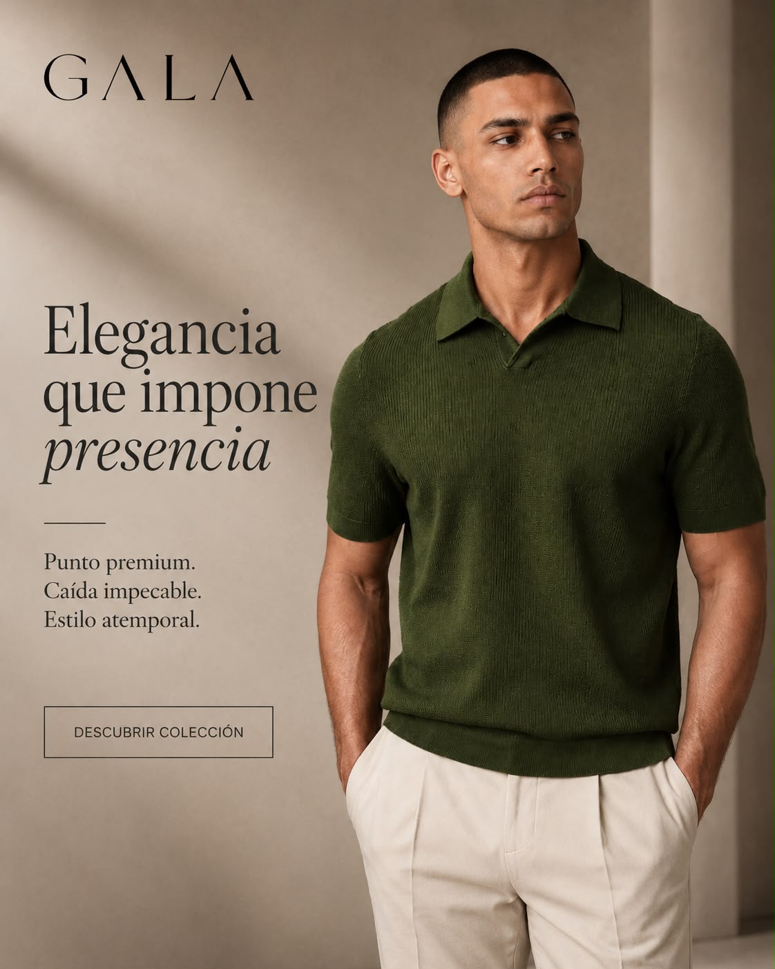 Polo Retro Minimalista con Diseño Atemporal