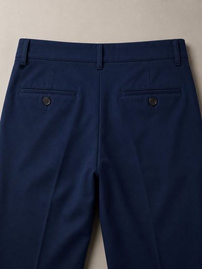 Pantalones de sarga de algodón europeu y elastano