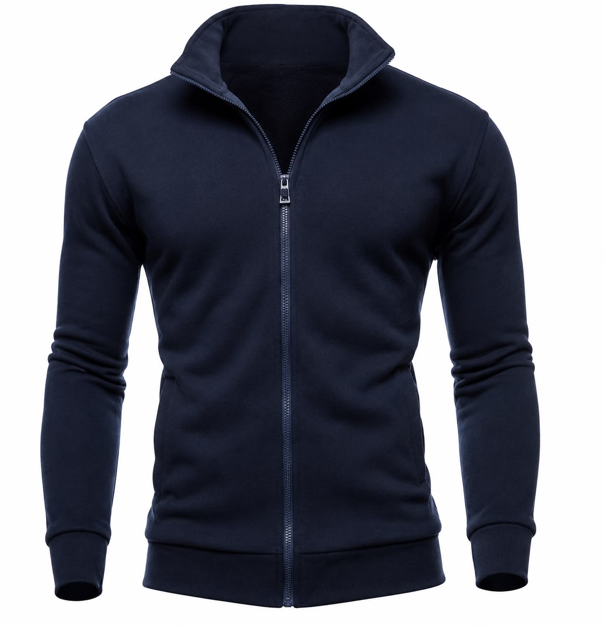 Sudadera calva de cuello alto